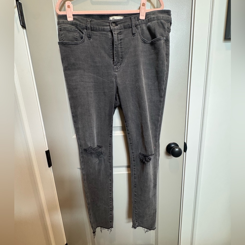 Mid Rise Skinny Black Denim Madewell Jeans